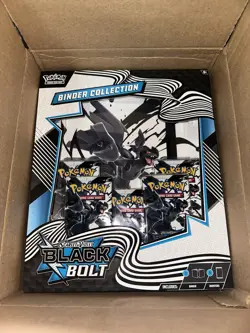 Pokemon Black Bolt and White Flare Binder Collection Bundle Set of 2 FREE SHIP - Image 1
