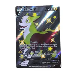 Pokemon Boltund V SWSH085 Sword & Shield BLACK STAR PROMO SHINY HOLO RARE - Image 1
