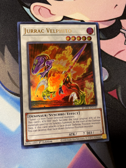Jurrac Velphito BLMM-EN149 ULTRA RARE - Near Mint 1st Edition YUGIOH - Image 2