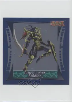 Black Luster Soldier Topps YuGiOh Sticker Collection Silver Foil #6 2002 0nr3 - Image 1