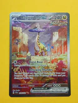 Pokemon Temporal Forces Raging Bolt ex 208/162 Special Illustration Rare - Image 1