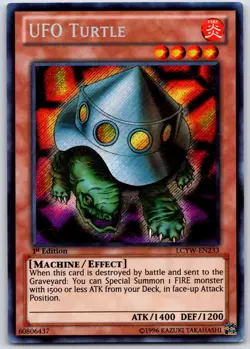 UFO Turtle LCYW-EN233 1st Edition Secret Rare LP Yugioh Holo Foil - Image 1