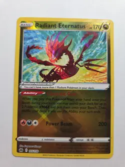 Radiant Eternatus 105/159 Crown Zenith Ultra Rare Holo Pokemon TCG Card NM - Image 1