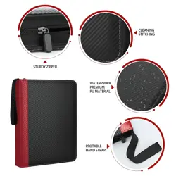 9 Pockets Trading Card Binder with Sleeves Card Organizer, 900 Double Sided P... - Image 2