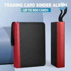 9 Pockets Trading Card Binder with Sleeves Card Organizer, 900 Double Sided P... - Image 5
