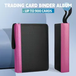 9 Pockets Trading Card Binder with Sleeves Card Organizer, 900 Double Sided P... - Image 5