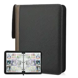 9 Pockets Trading Card Binder with Sleeves Card Organizer, 900 Double Sided P... - Image 3