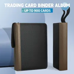 9 Pockets Trading Card Binder with Sleeves Card Organizer, 900 Double Sided P... - Image 5