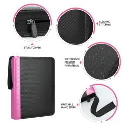 9 Pockets Trading Card Binder with Sleeves Card Organizer, 900 Double Sided P... - Image 2