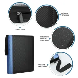 9 Pockets Trading Card Binder with Sleeves Card Organizer, 900 Double Sided P... - Image 4