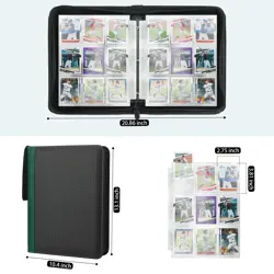 9 Pockets Trading Card Binder with Sleeves Card Organizer, 900 Double Sided P... - Image 2