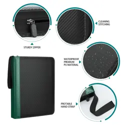 9 Pockets Trading Card Binder with Sleeves Card Organizer, 900 Double Sided P... - Image 3