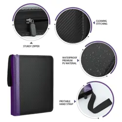 9 Pockets Trading Card Binder with Sleeves Card Organizer, 900 Double Sided P... - Image 2