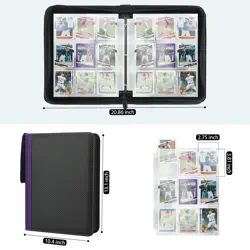 9 Pockets Trading Card Binder with Sleeves Card Organizer, 900 Double Sided P... - Image 3