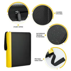 9 Pockets Trading Card Binder with Sleeves Card Organizer, 900 Double Sided P... - Image 2