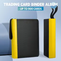 9 Pockets Trading Card Binder with Sleeves Card Organizer, 900 Double Sided P... - Image 5