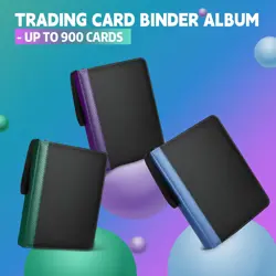 9 Pockets Trading Card Binder with Sleeves Card Organizer, 900 Double Sided P... - Image 5