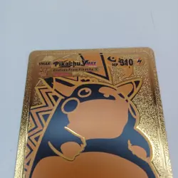 Pokemon TCG Lost Origin - Pikachu VMAX Full Art Ultra Rare - Gold Metal Card - Image 3