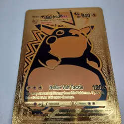 Pokemon TCG Lost Origin - Pikachu VMAX Full Art Ultra Rare - Gold Metal Card - Image 4