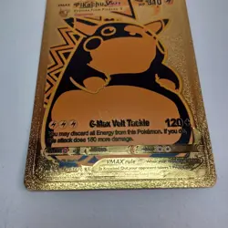 Pokemon TCG Lost Origin - Pikachu VMAX Full Art Ultra Rare - Gold Metal Card - Image 5