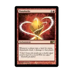 WOTC MtG M12 Manabarbs (R) (Foil) EX - Image 1