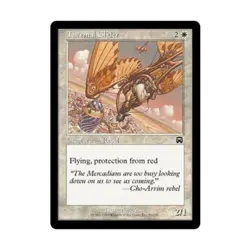 WOTC MtG Mercadian Masques Thermal Glider (C) (Foil) EX - Image 1