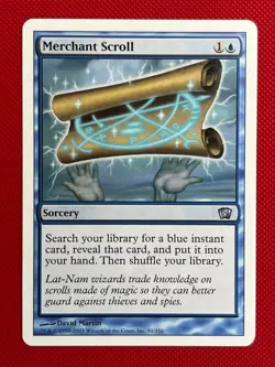 MTG 1X Merchant Scroll X1 Core Set 8th Edition Magic - NM - Image 1