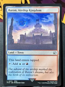 Baron, Airship Kingdom - Reg - MTG - Final Fantasy - FIN - 0273 - LAND ~ NM - Image 3