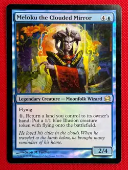 MTG Foil 1X Meloku the Clouded Mirror X1 Modern Masters Magic - LP/MP - Image 1