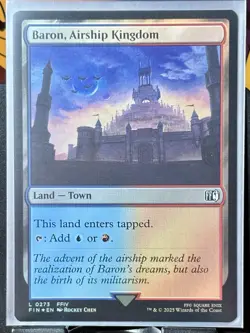 Baron, Airship Kingdom - FOIL - MTG - Final Fantasy - FIN - 0273 - LAND ~ NM - Image 2
