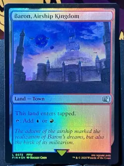 Baron, Airship Kingdom - FOIL - MTG - Final Fantasy - FIN - 0273 - LAND ~ NM - Image 3