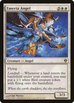 MTG Magic the Gathering Emeria Angel (11/280) Zendikar MP - Image 1