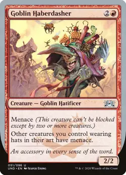 MTG Magic the Gathering Goblin Haberdasher (51/107) Unsanctioned LP - Image 1