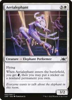 MTG Magic the Gathering Aerialephant (2/689) Unfinity LP - Image 1