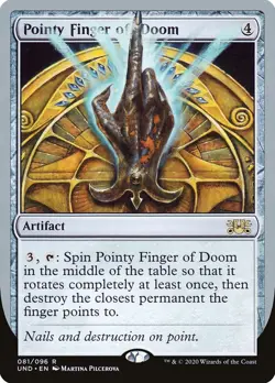 MTG Magic the Gathering Pointy Finger of Doom (81/107) Unsanctioned LP - Image 1