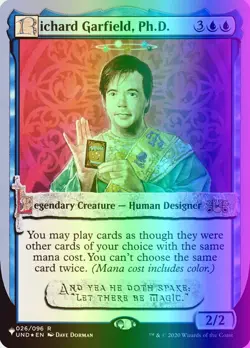 MTG Richard Garfield, Ph.D. (17/62) The List (Unfinity Foil Edition) NM FOIL - Image 1