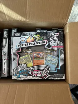 Pokemon TCG SV10.5 Black Bolt & White Flare Unova Poster Collection LOT OF 24 - Image 1