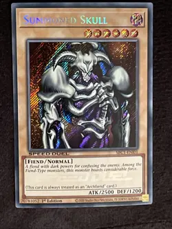 YUGIOH TCG SUMMONED SKULL SBC1-EN101 SECRET 1ST EDITION NM - Image 4