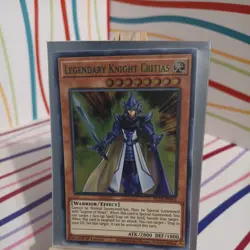 Yugioh Legendary Knight Critias (Green Ultra Rare) (1st Edition) DLCS-EN002 P - Image 1