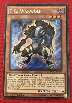 T.G. Warwolf LC5D-EN209 Secret Rare Near Mint 1st Edition Yugioh - Image 1
