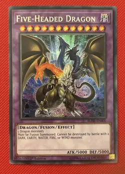 BLHR-EN000 FIVE-HEADED DRAGON SECRET RARE 1ST EDITION YuGiOh CARD - Image 1