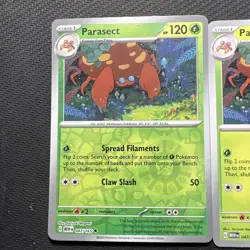 047/165 PARASECT REVERSE HOLO AND COMMON SCARLET & VIOLET 151 POKEMON CARD - Image 2