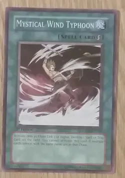 Yu-Gi-Oh Card Mystical Wind Typhoon Spell - Image 1