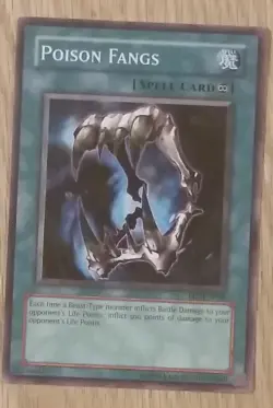 Yu-Gi-Oh Card Poison Fangs Spell - Image 1