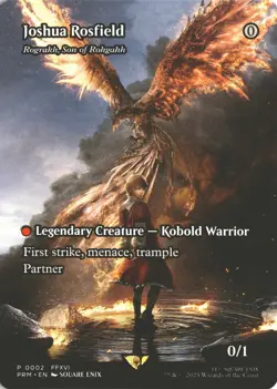 MTG Joshua Rosfield (0002) *Non-Foil* Full Art Promo Final Fantasy MT/NM - Image 1