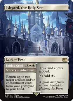 Ishgard, the Holy See Borderless Final Fantasy MTG NM - Image 1