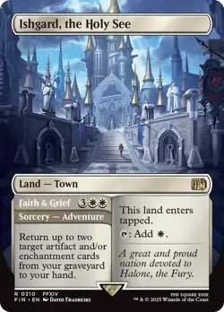 Ishgard, the Holy See Borderless Final Fantasy MTG NM - Image 1
