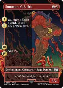 Summon: G.F. Ifrit Borderless Final Fantasy MTG NM - Image 1