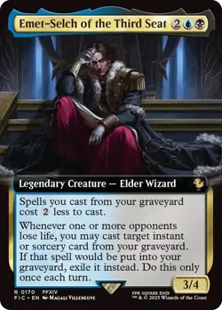Emet-Selch of the Third Seat Extended Art Final Fantasy MTG NM - Image 1