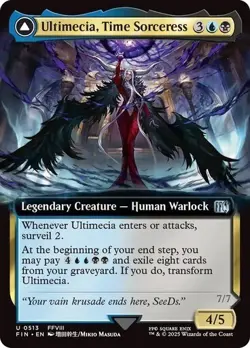 Ultimecia, Time Sorceress Extended Art Final Fantasy MTG NM - Image 1